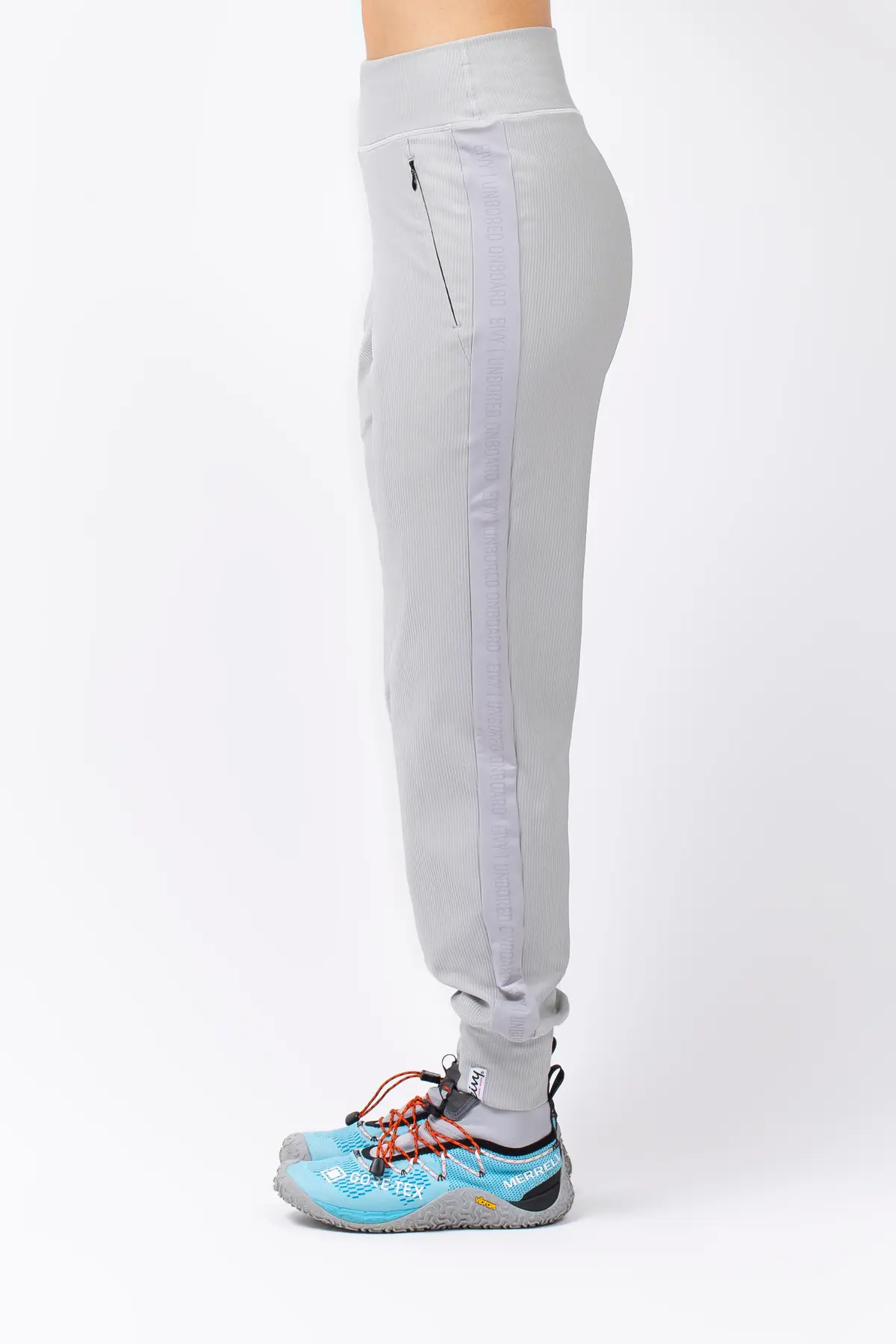 Journey Rib Travel Pants - Grey Melange