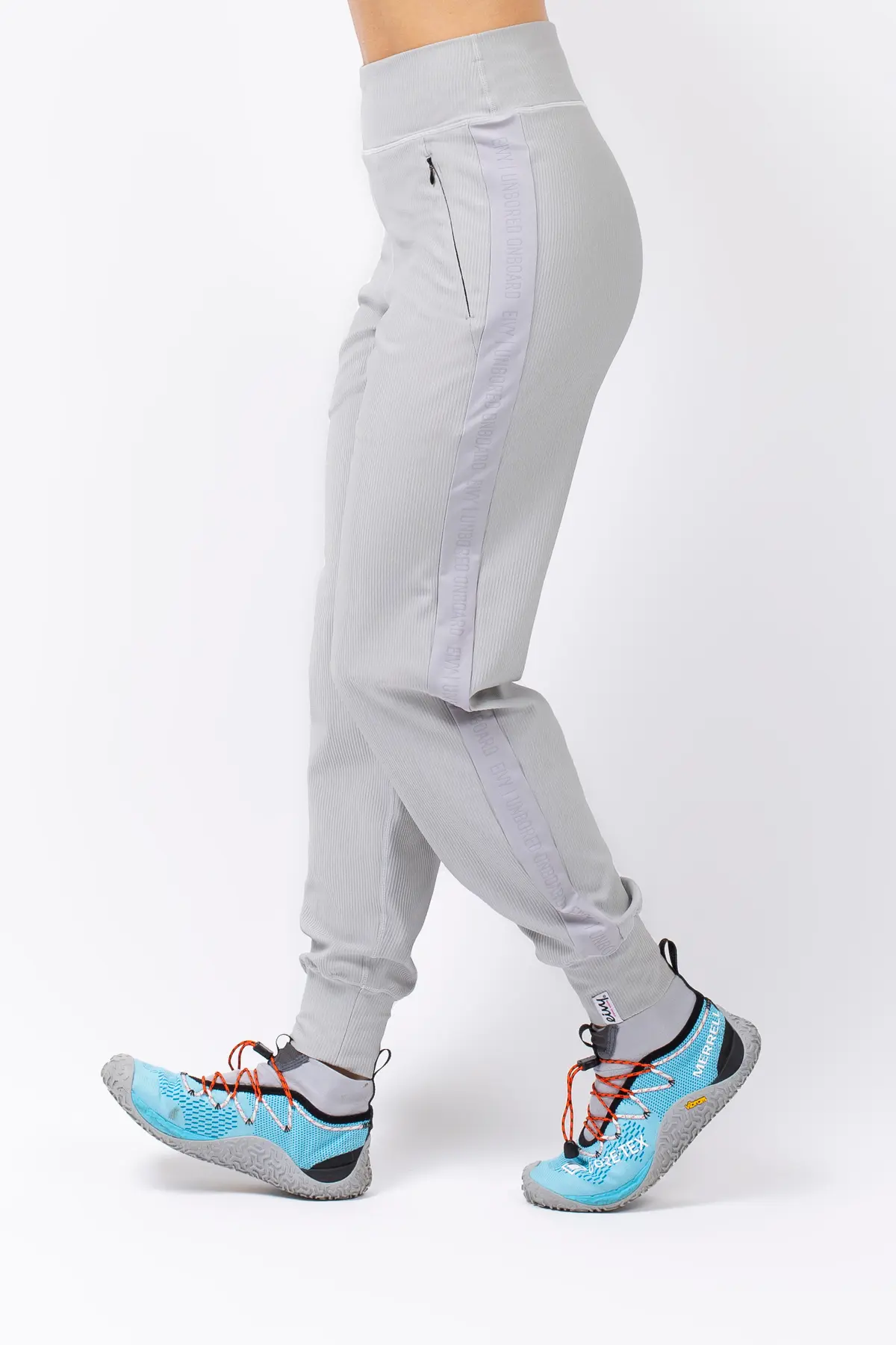 Journey Rib Travel Pants - Grey Melange