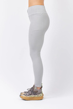 Pocket Rib Tights - Grey Melange