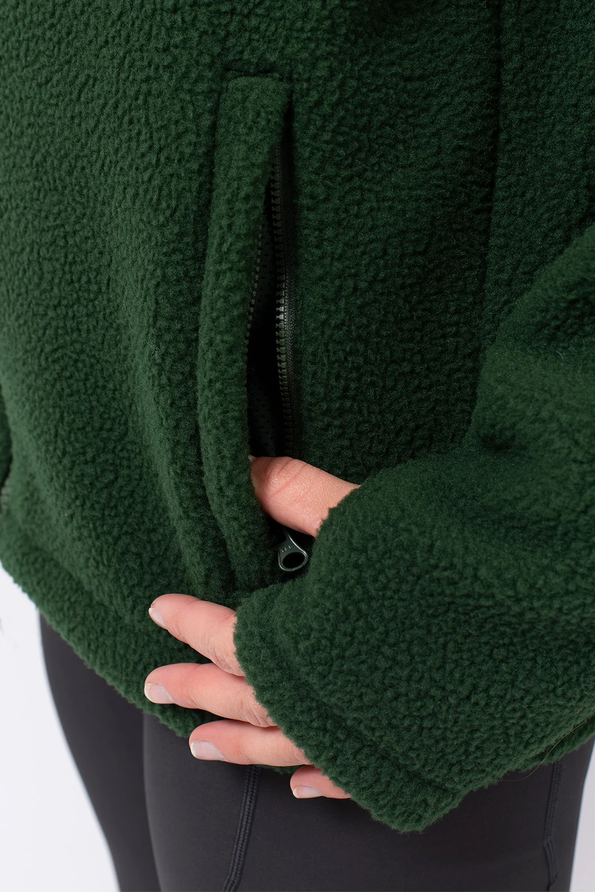 Versa Sherpa Jacket - Forest Green