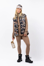 Icecold Merino Wool Gaiter Rib Top - Faded Coffee | L