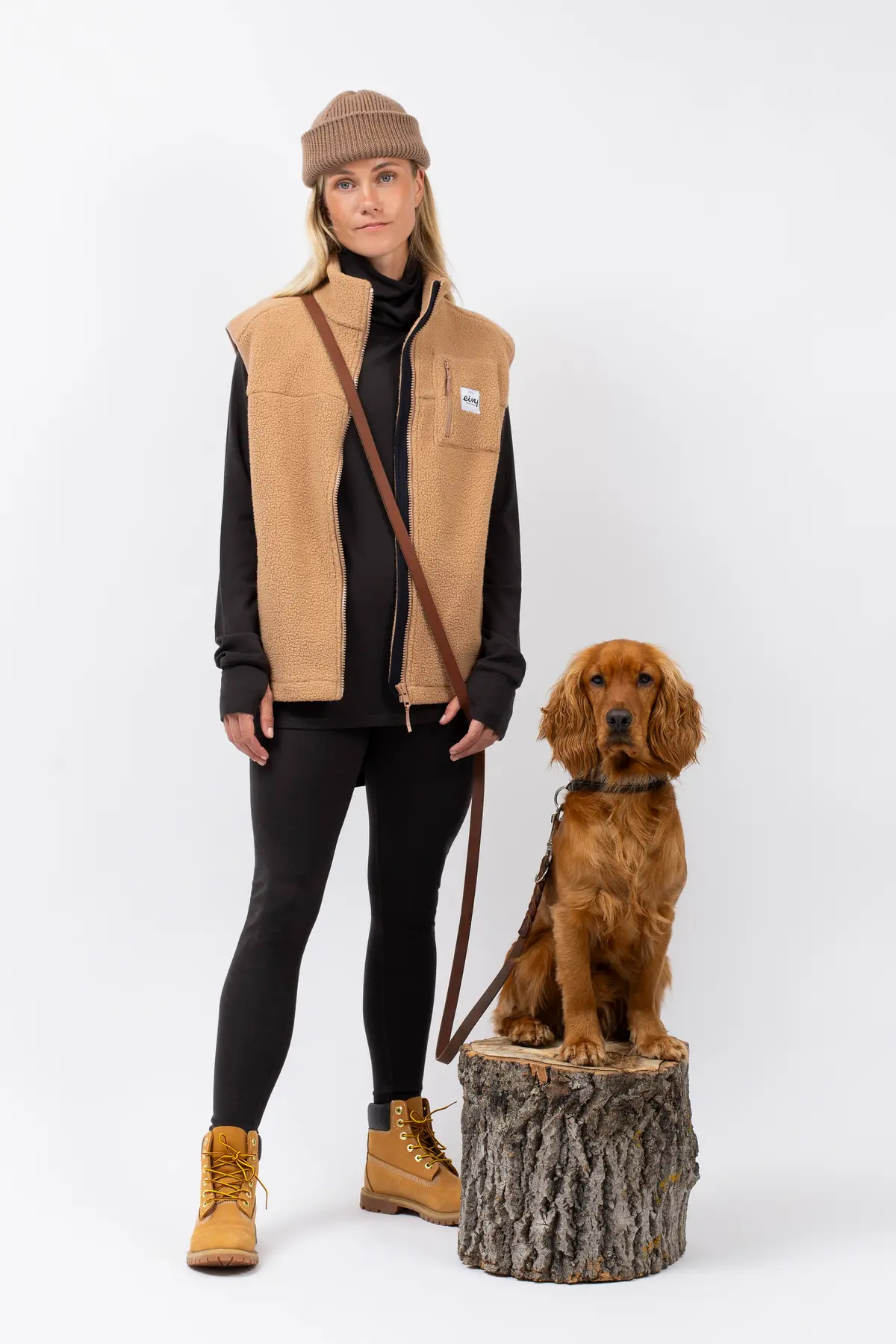 Lumberjackie Sherpa Vest - Faded Coffee
