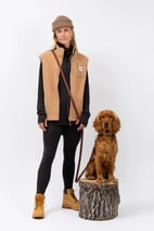Lumberjackie Sherpa Vest - Faded Coffee