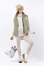 Lumberjackie Sherpa Vest - Faded Oak | XS