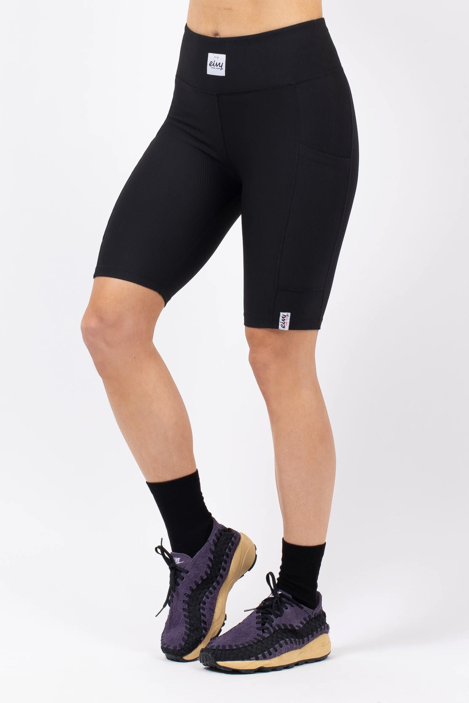 Venture Rib Biker Shorts - Black Venture Rib Biker Shorts - Black