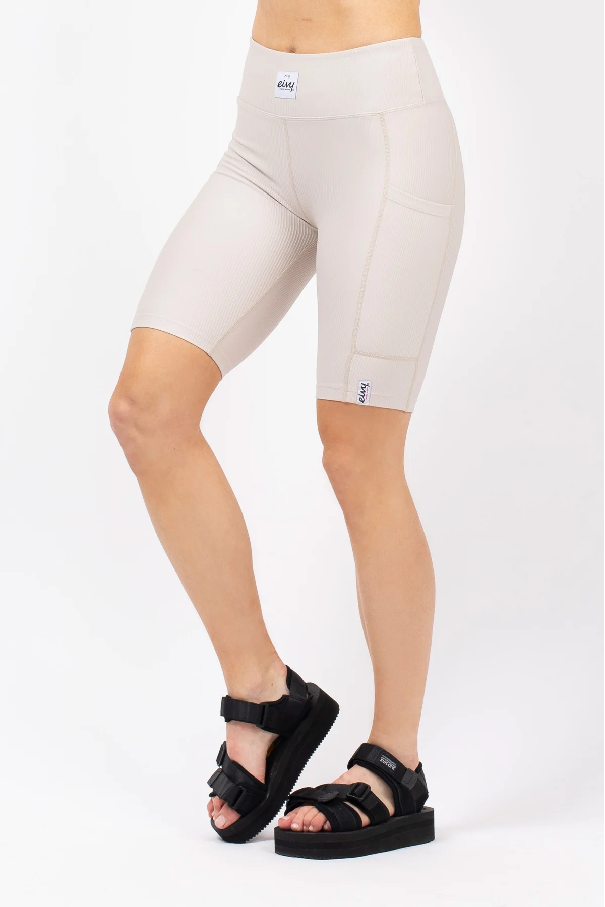 Venture Rib Biker Shorts - Faded Cloud