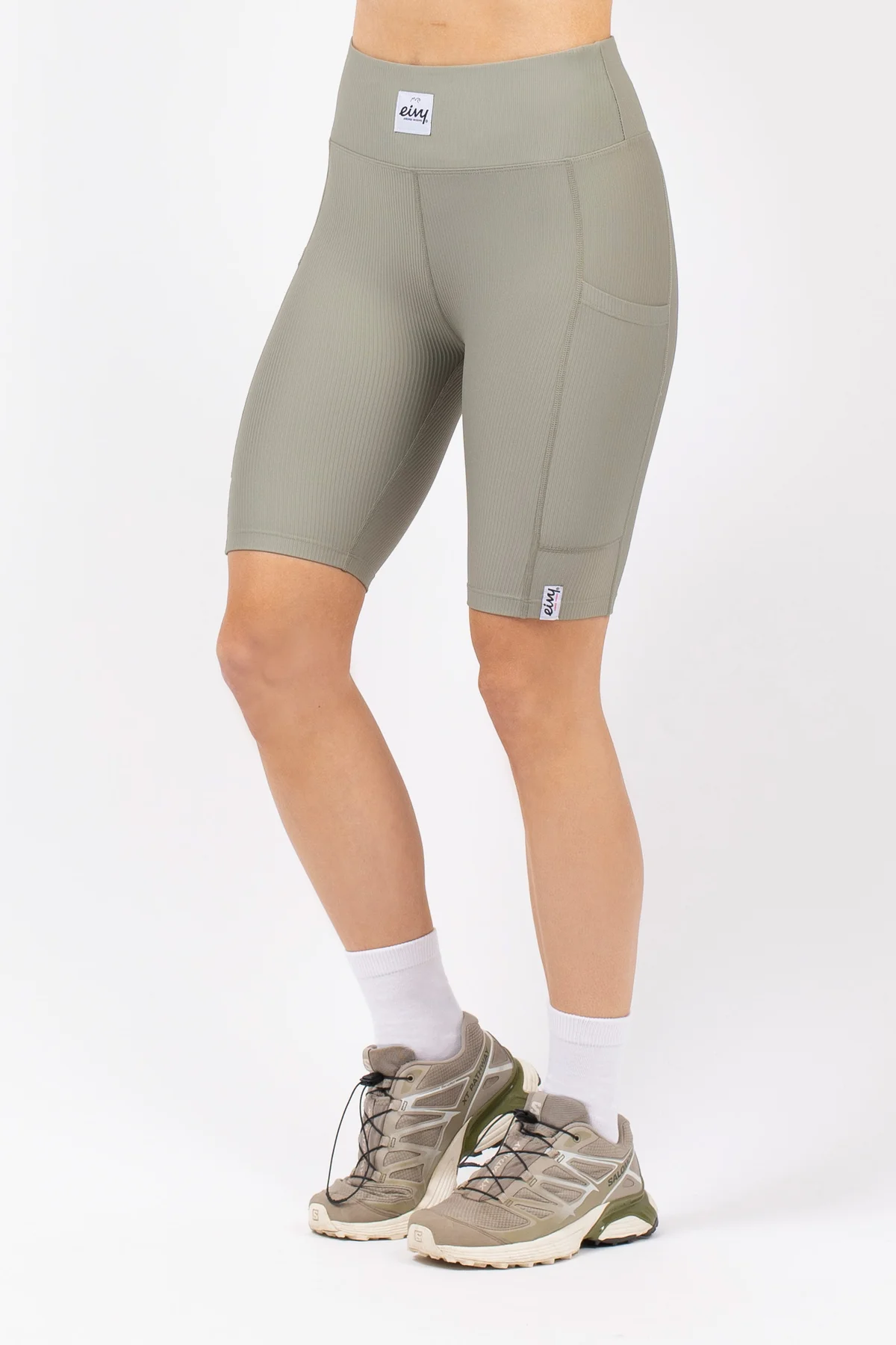 Venture Rib Biker Shorts - Faded Oak