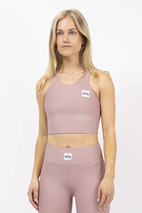 Cover Up Rib Top - Faded Woodrose