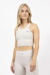 Cover Up Rib Top - Faded Cloud | L