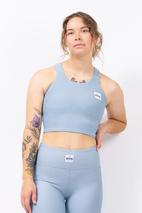 Cover Up Rib Top - Faded Fog