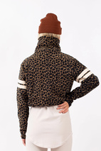 Peg Cropped Fleece - Leopard
