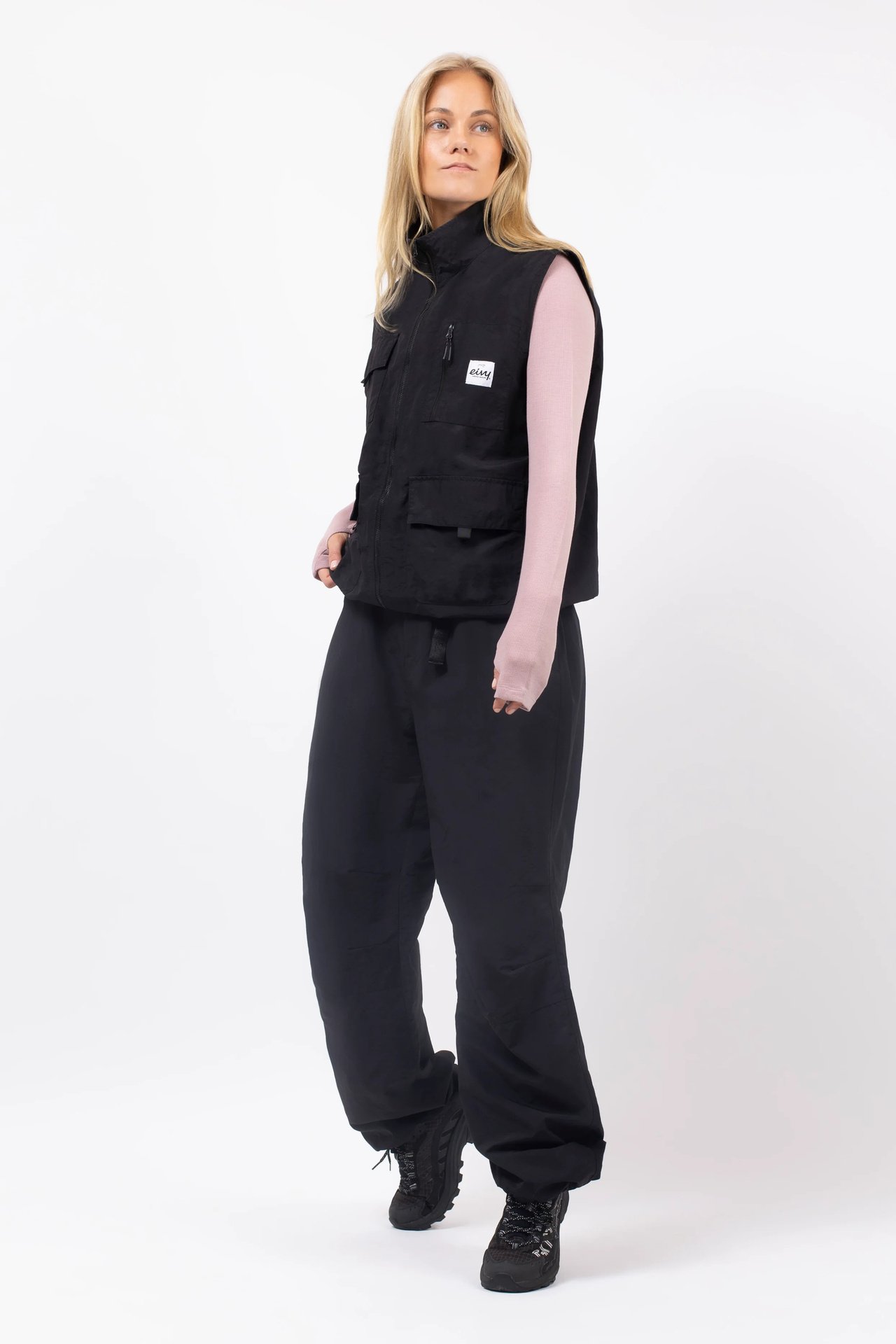 Windbreaker Utility Vest - Black