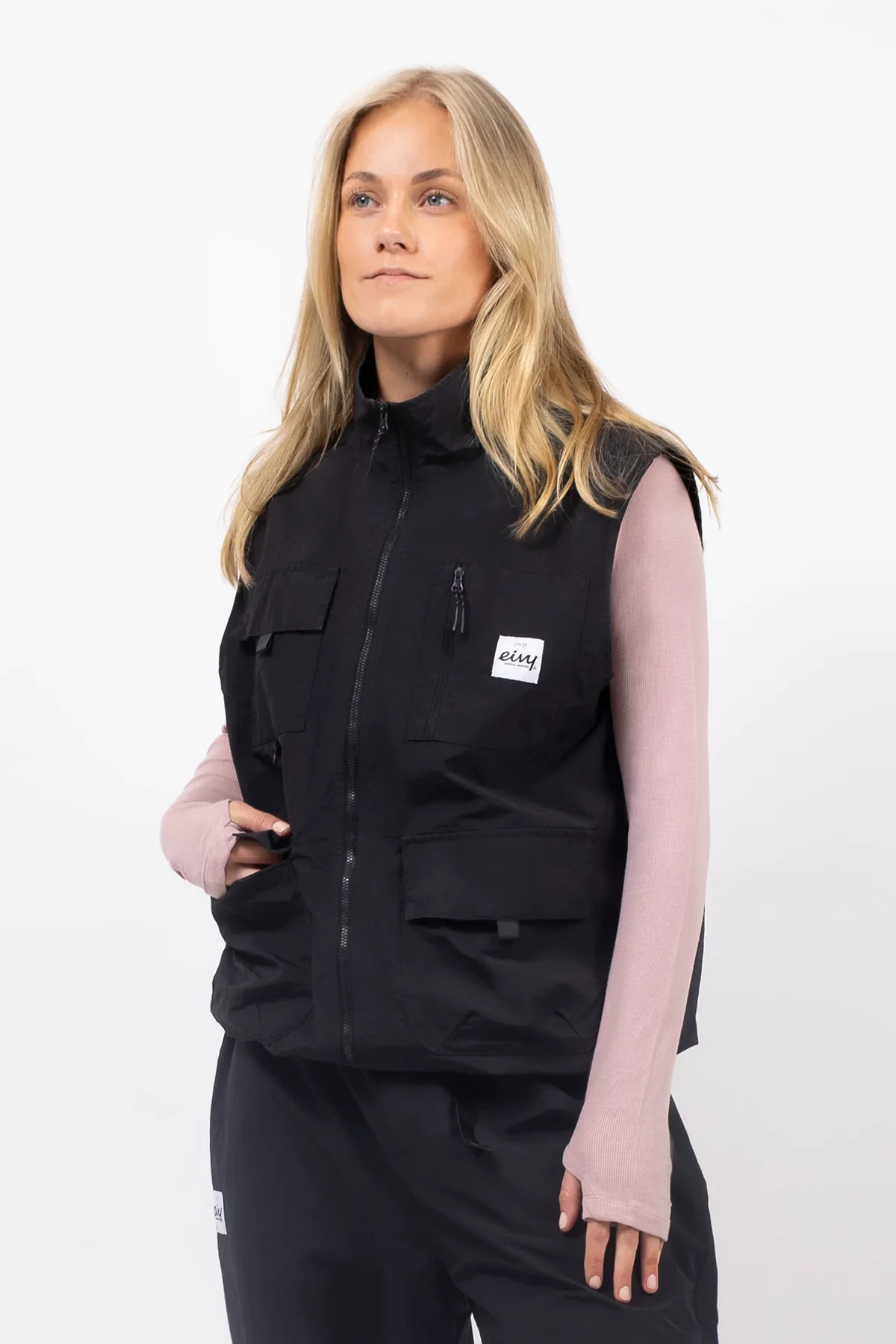 Windbreaker Utility Vest - Black