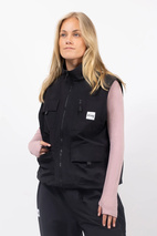 Windbreaker Utility Vest - Black