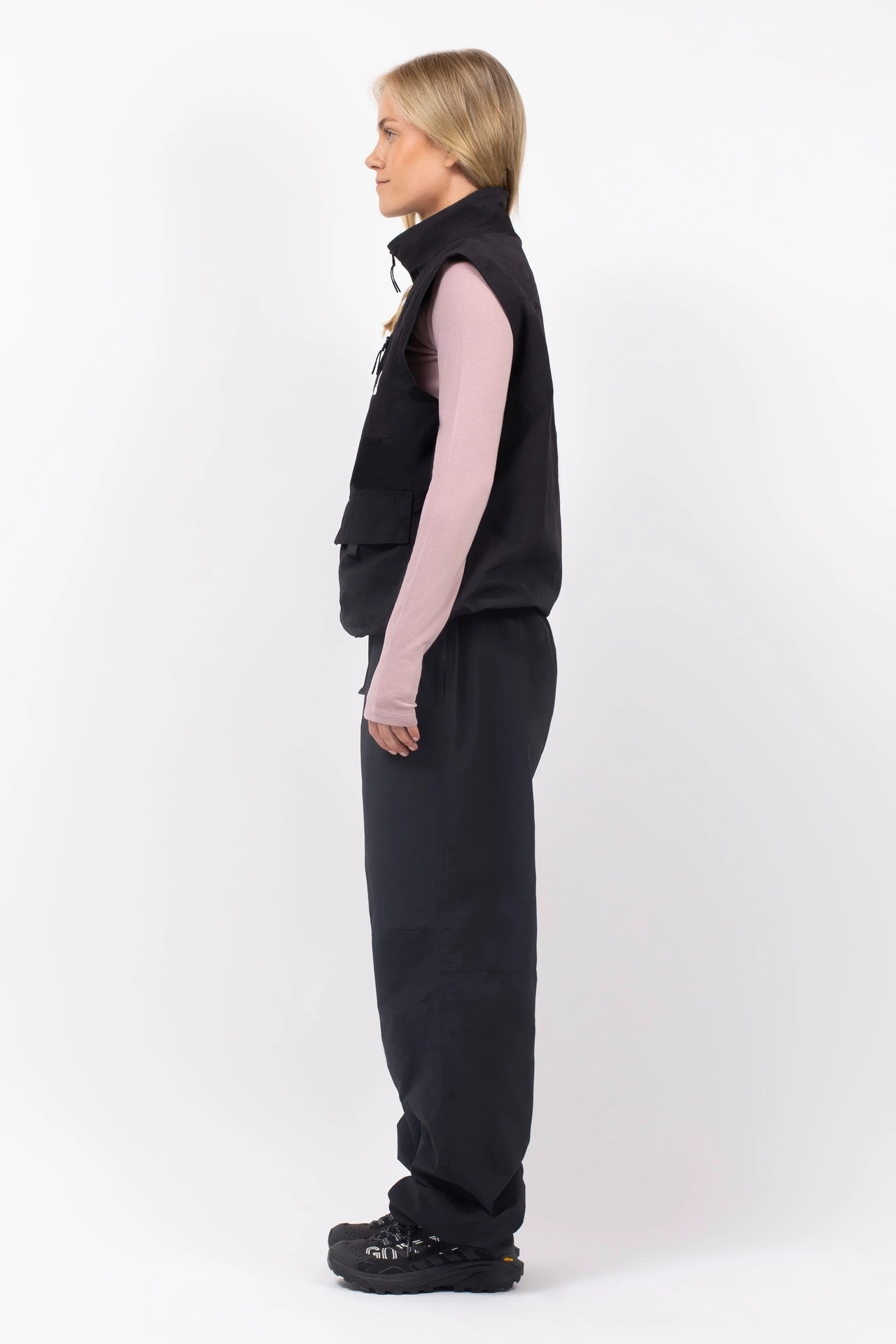 Windbreaker Utility Vest - Black