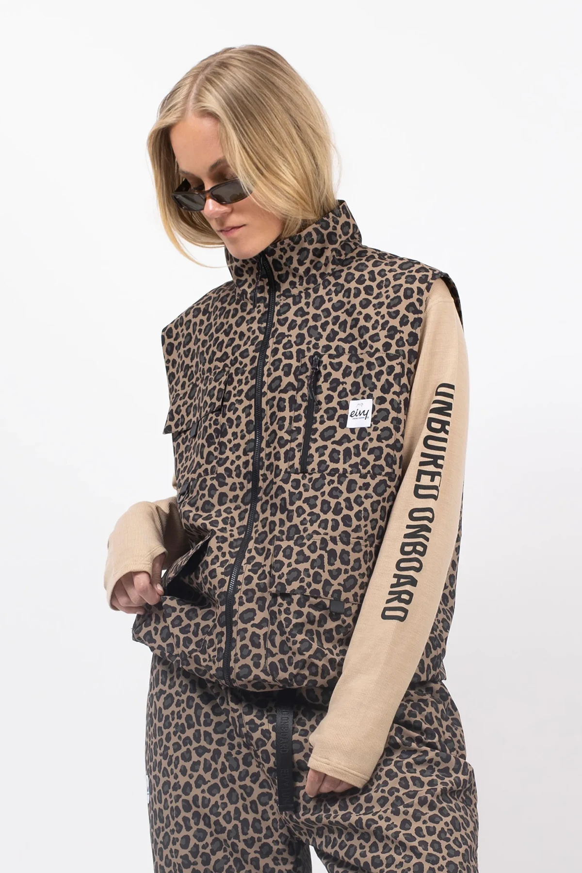 Windbreaker Utility Vest - Leopard Windbreaker Utility Vest - Leopard