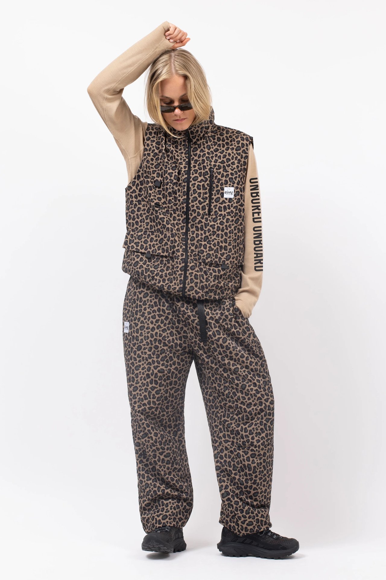 Oversized Outdoor Pants - Leopard | L