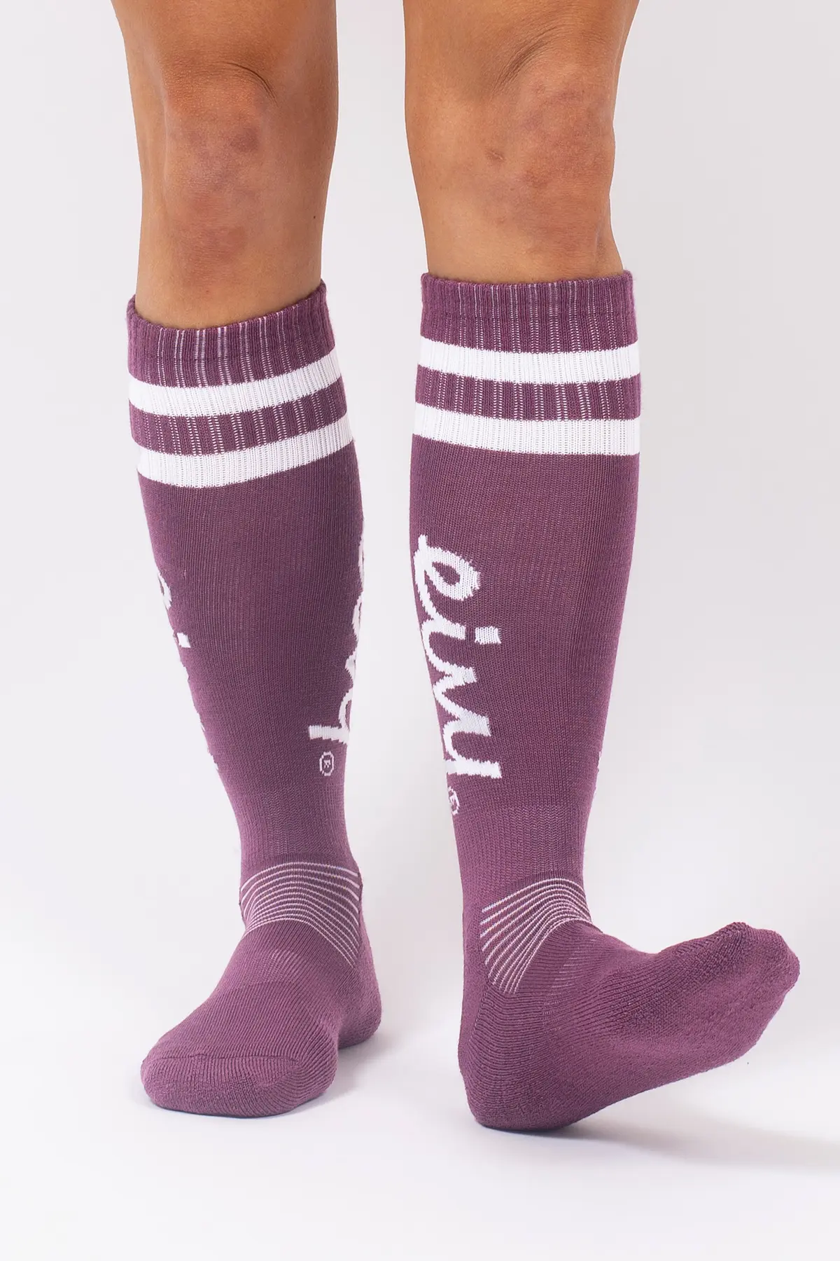 Cheerleader Wool Socks - Pinkgundy