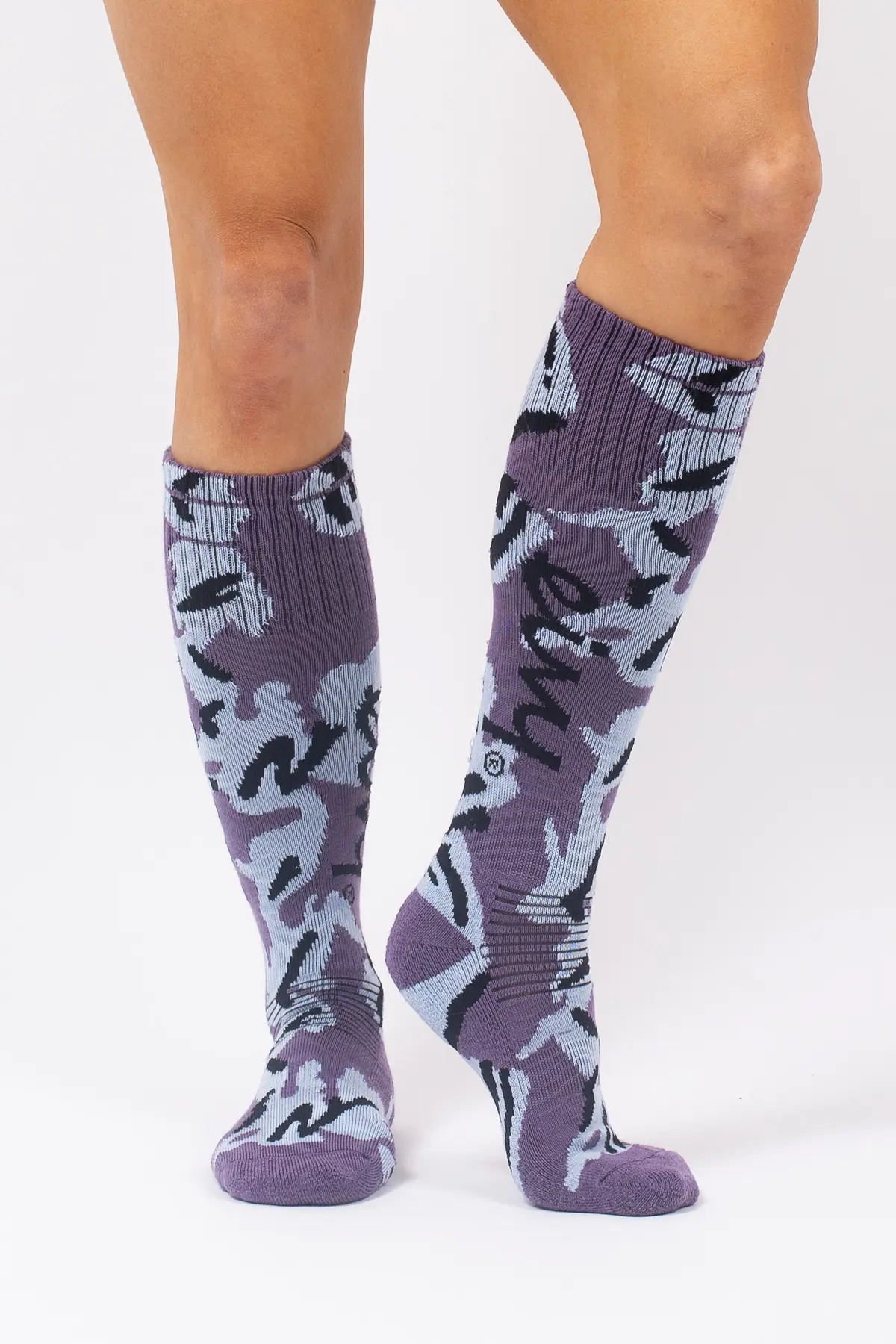 Cheerleader Wool Socks - Purple Stray