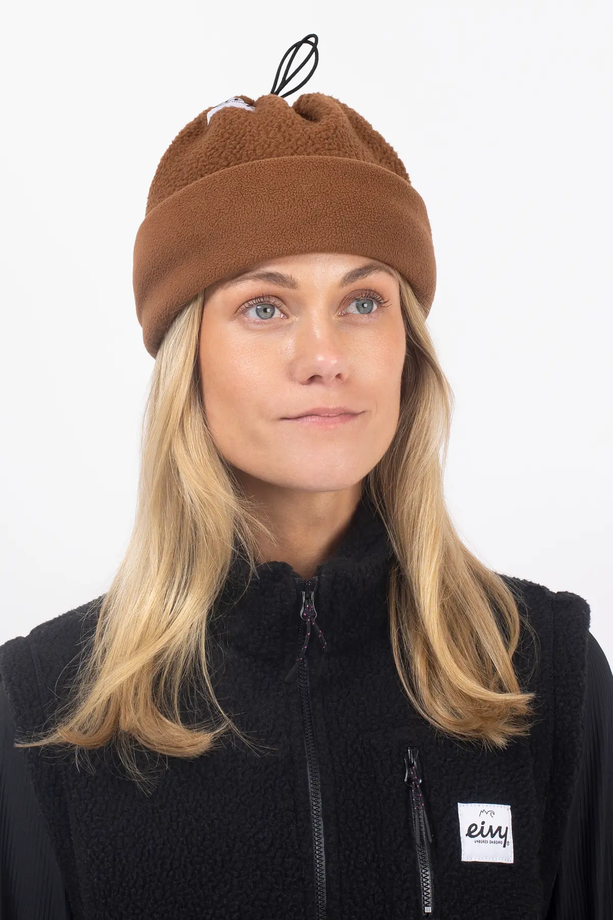 Beanie Sherpa Neckwarmer - Brown