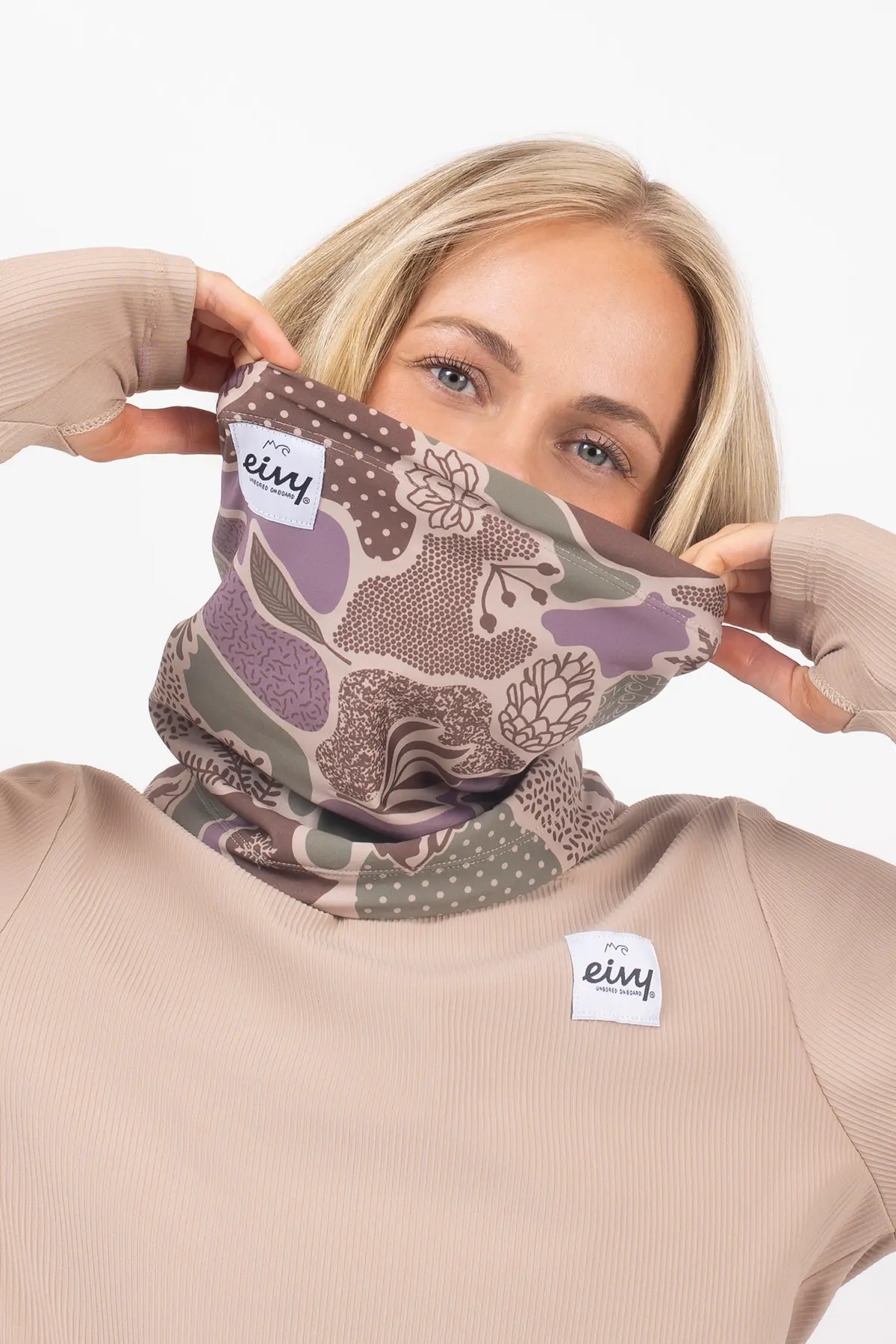 Colder Beanie Neckwarmer - Forest Landscape