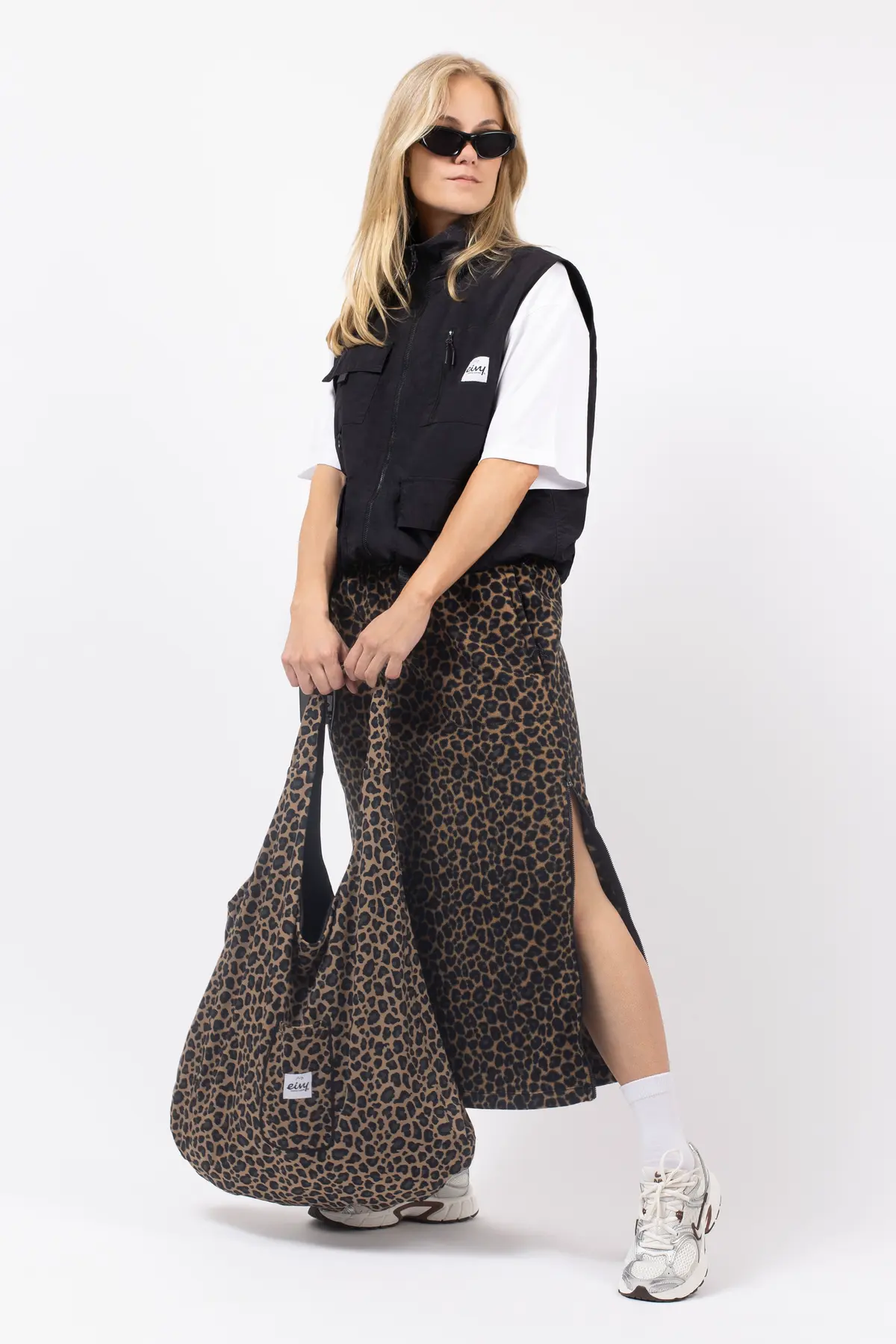 Versa Fleece Mountain Skirt - Leopard | S