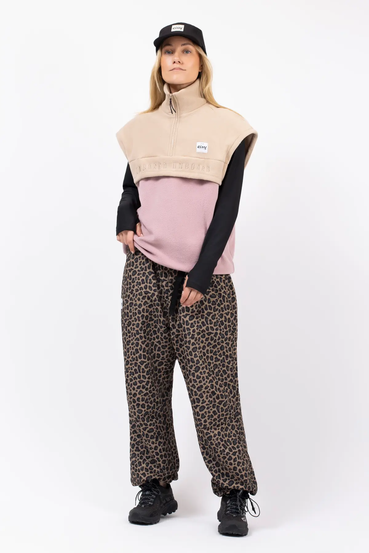 Ball Fleece Vest - Sand / Faded Woodrose | M