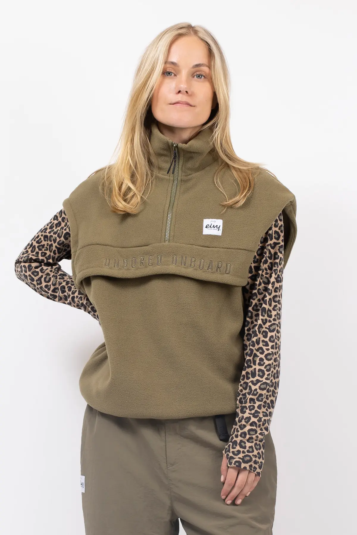 Ball Fleece Vest - Olive | XXS