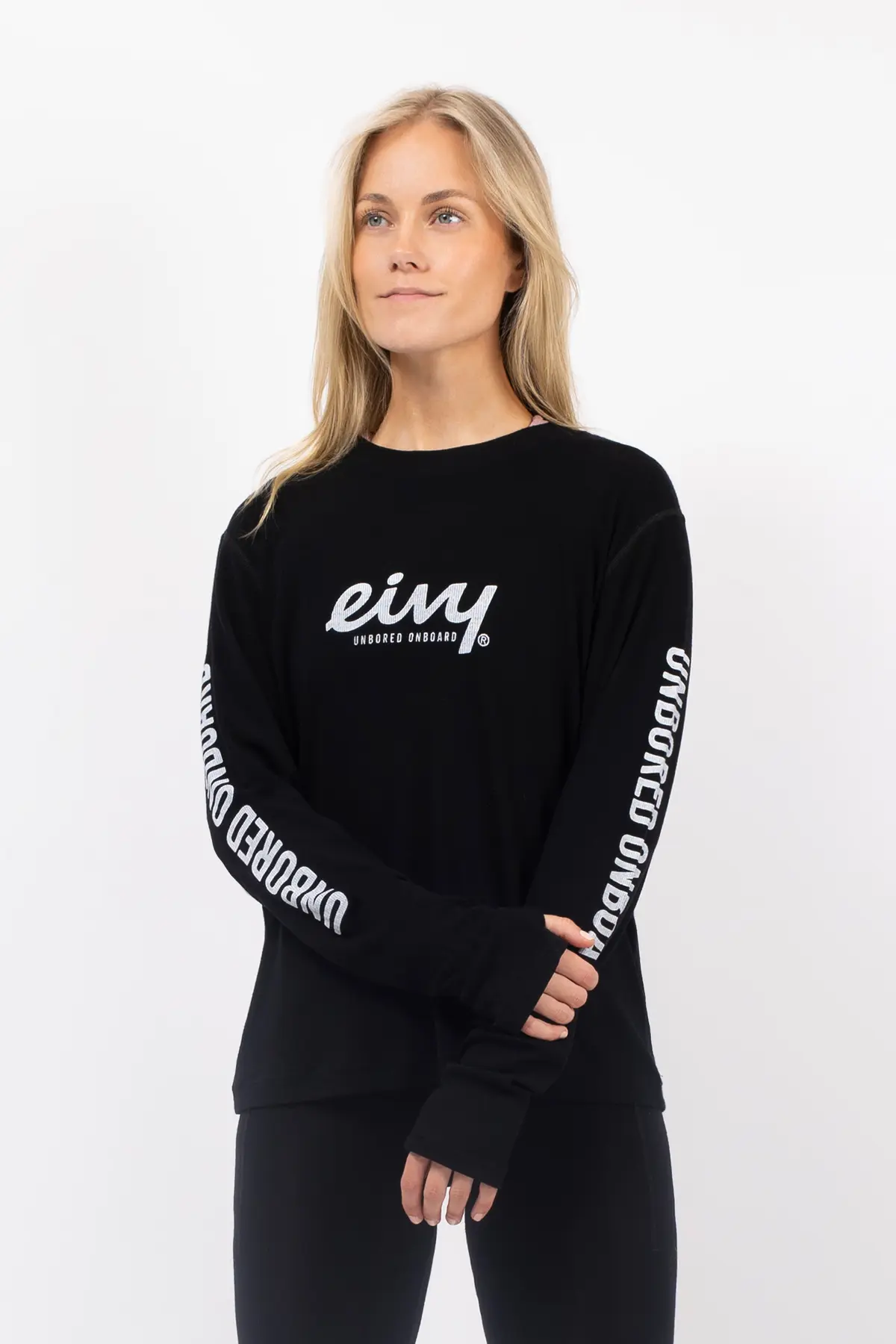 Loose Fit MX Merino Wool Rib Top - Black