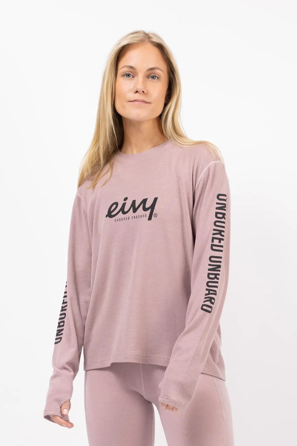 Loose Fit MX Merino Wool Rib Top - Faded Woodrose | M