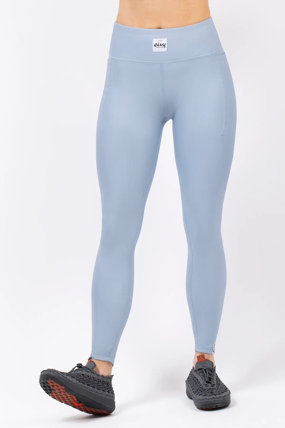 Pocket Rib Tights - Faded Fog