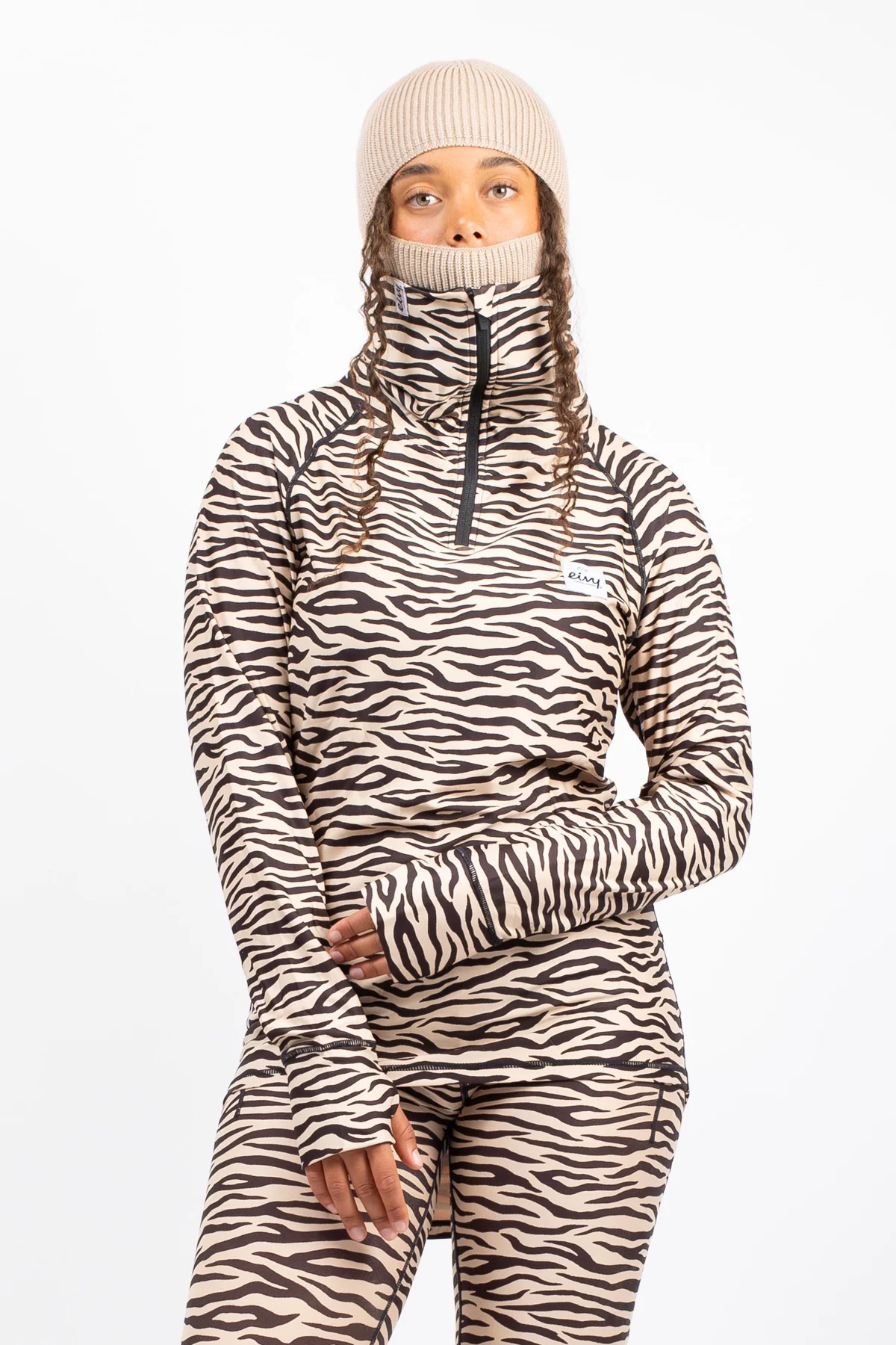 Icecold Zip Top - Zebra