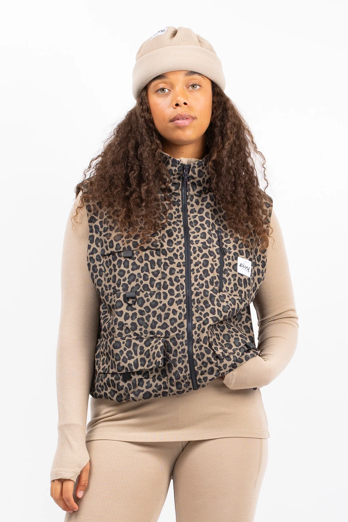 Windbreaker Utility Vest - Leopard