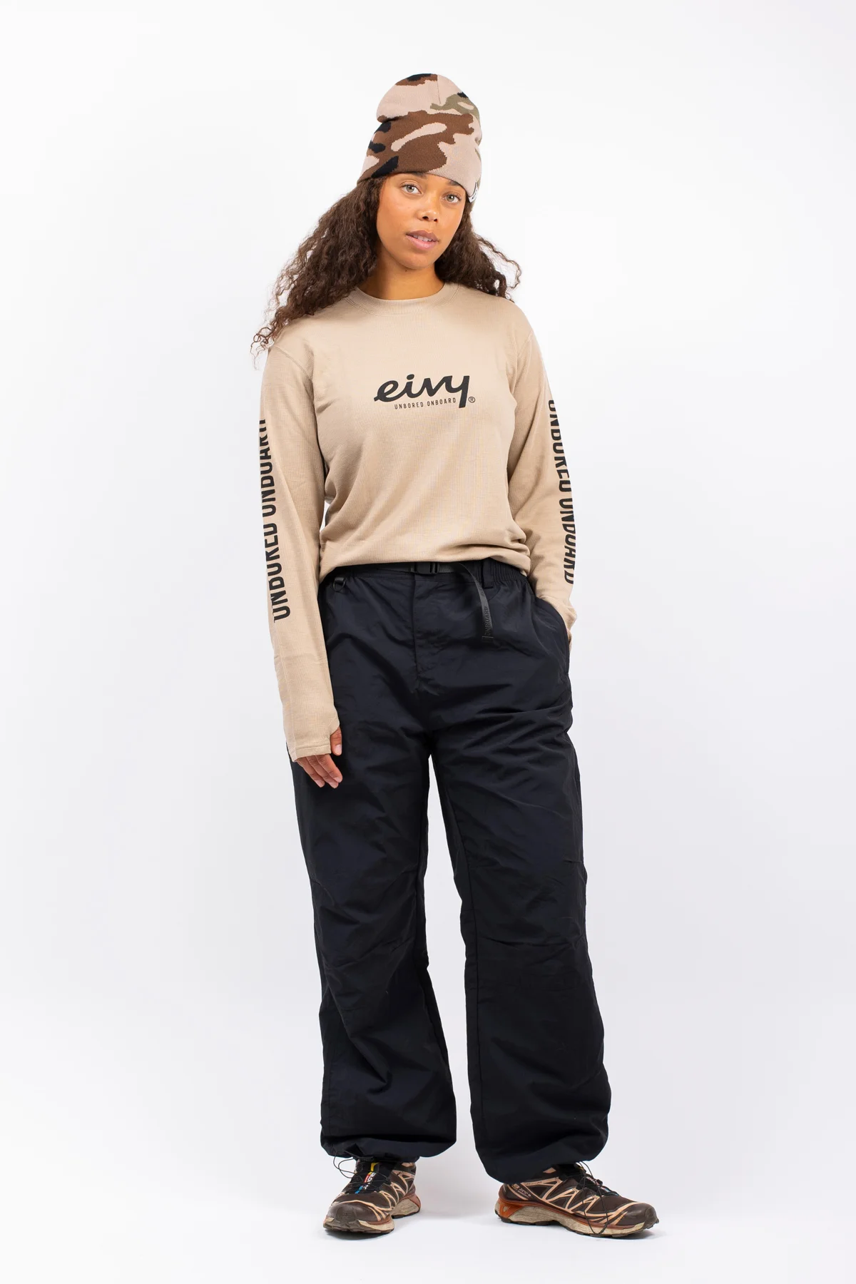 Loose Fit MX Merino Wool Rib Top - Sand