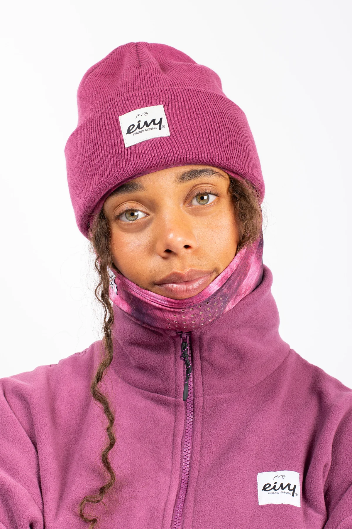 Watcher Beanie - Pinkgundy
