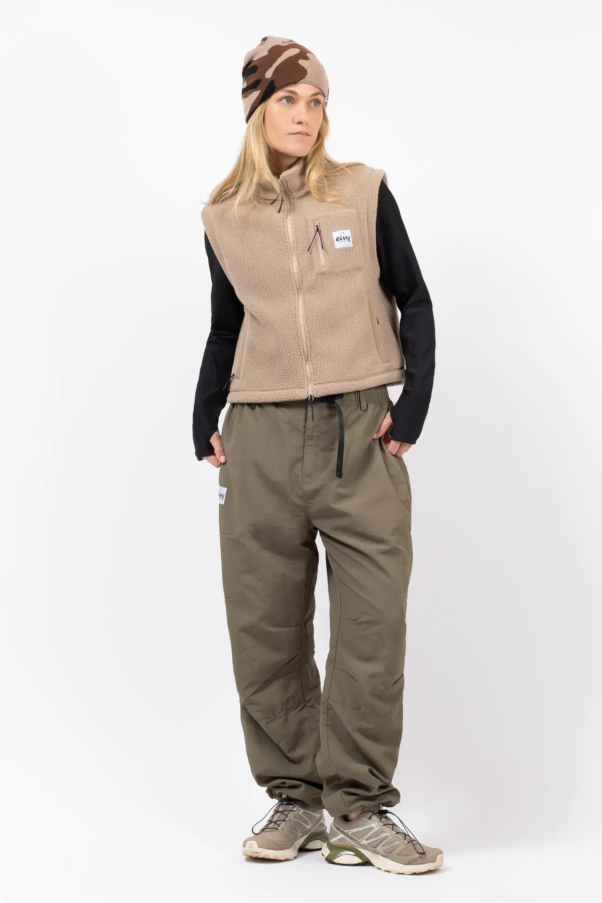 Boxy Sherpa Vest - Sand