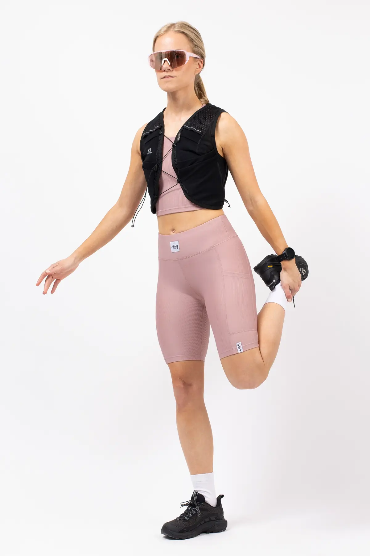 Venture Rib Biker Shorts - Faded Woodrose | M