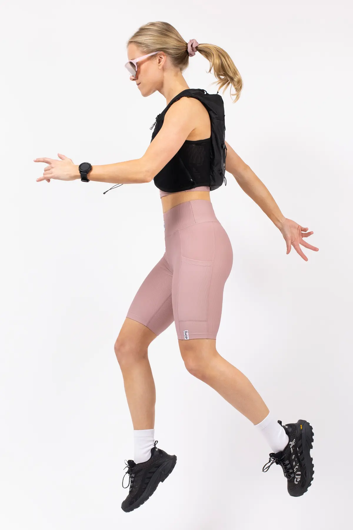 Venture Rib Biker Shorts - Faded Woodrose