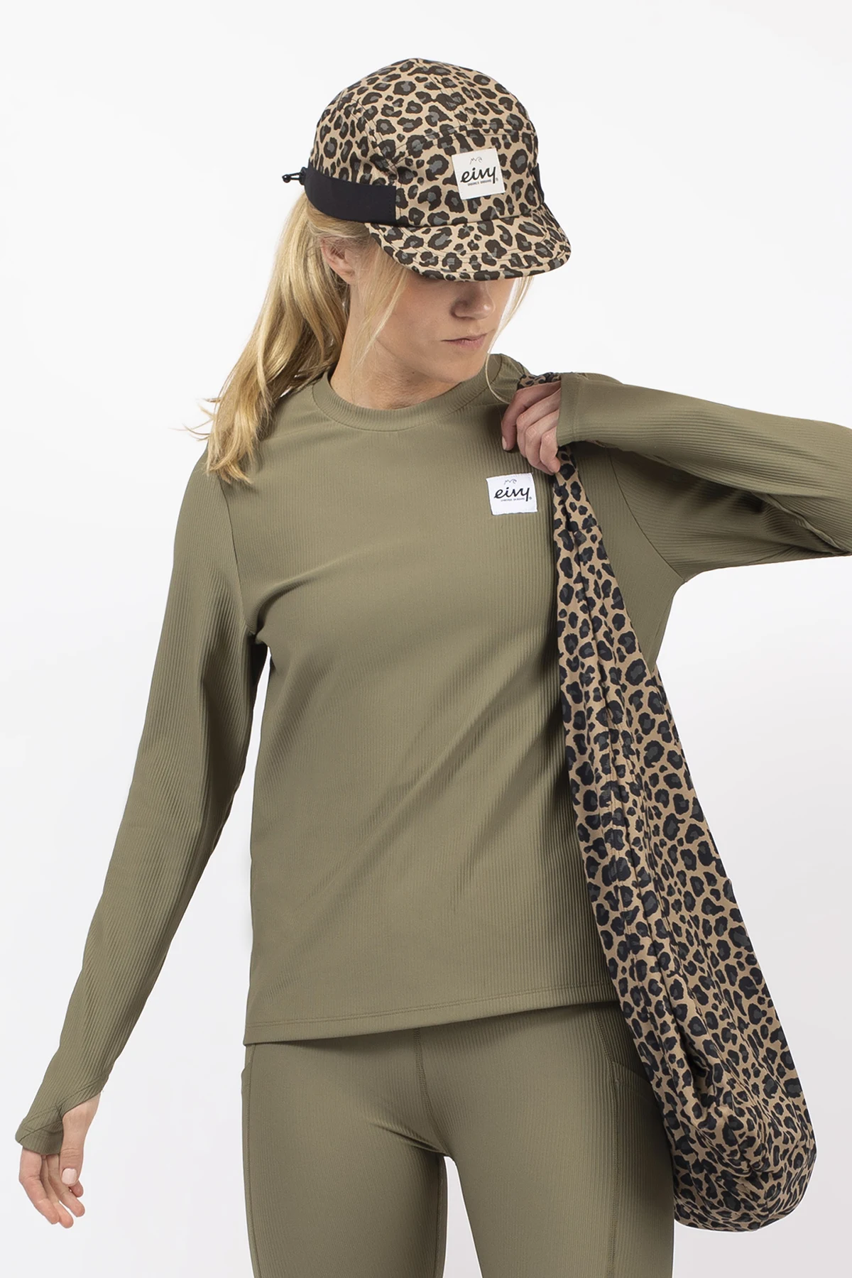 Versa Loose Fit Rib Top - Olive