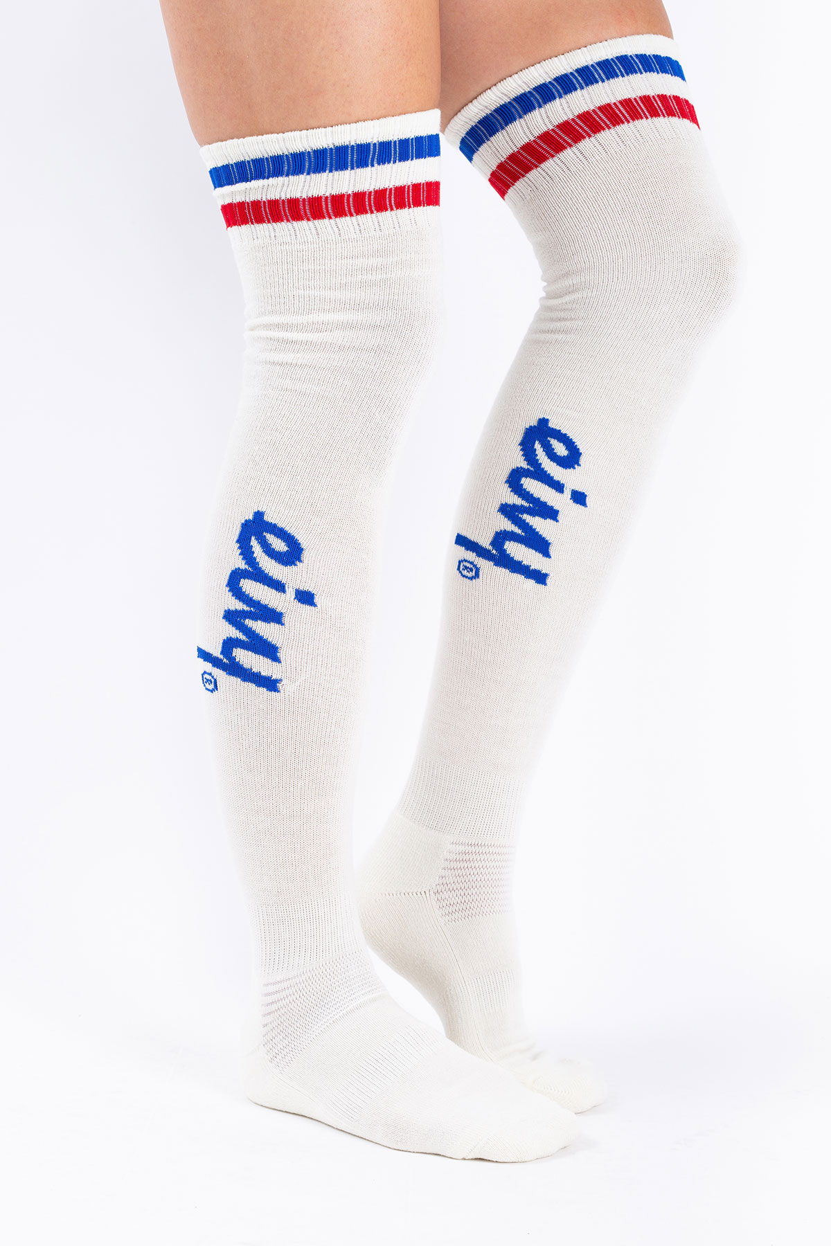 Cheerleader Over Knee Wool Socks - Offwhite | 5.5-7.5