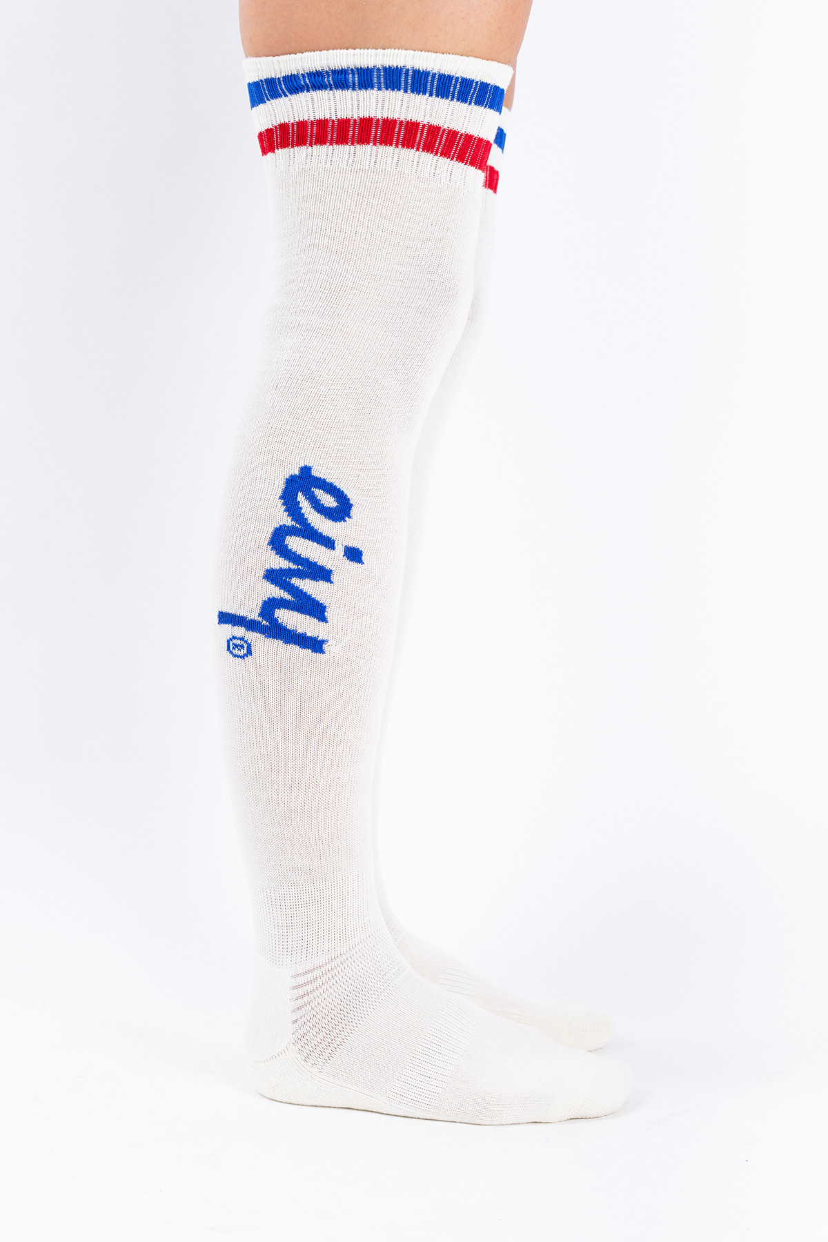 Cheerleader Over Knee Wool Socks - Offwhite | 36-38