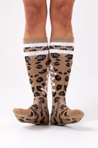 Cheerleader Wool Socks - Leopard