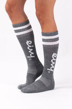 Cheerleader Wool Socks - Grey Melange