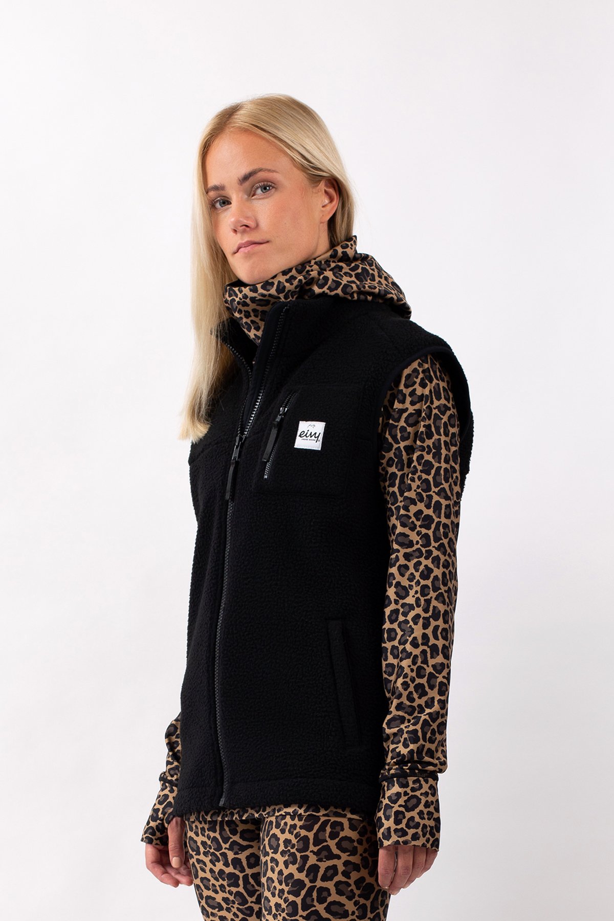 Fleece | Lumberjackie Sherpa Vest - Black | M