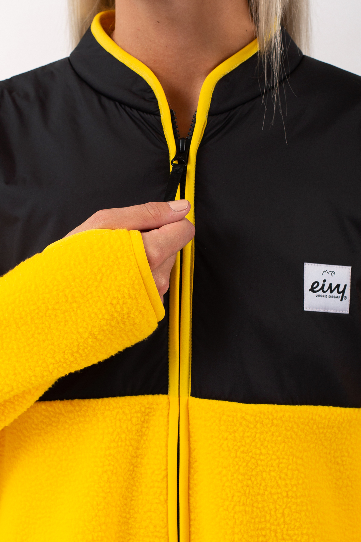 Fleece | Bear Sherpa Jacket - Yellow Bee