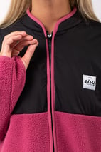 Fleece | Bear Sherpa Jacket - Raspberry | XL