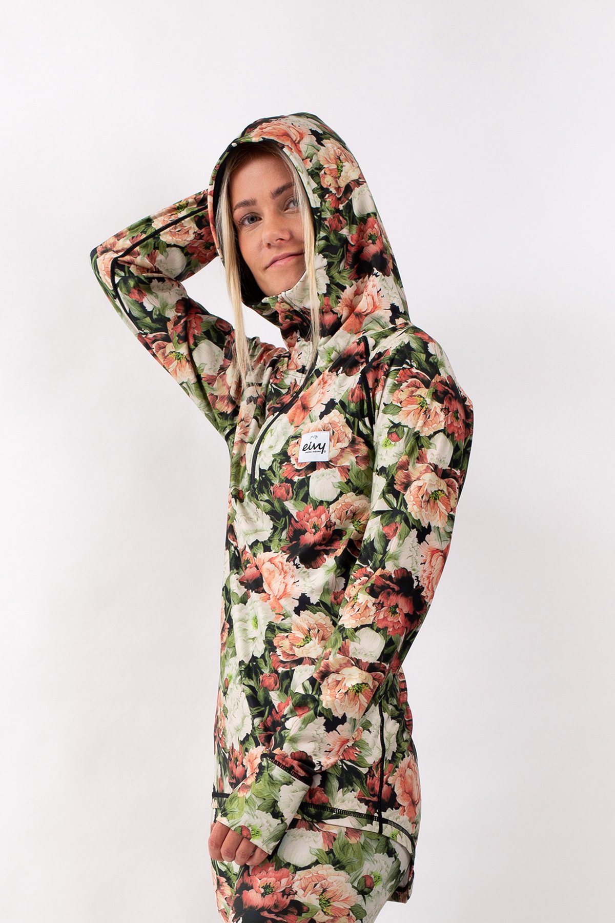 Base Layer | Icecold Zip Hood Top - Autumn Bloom | L