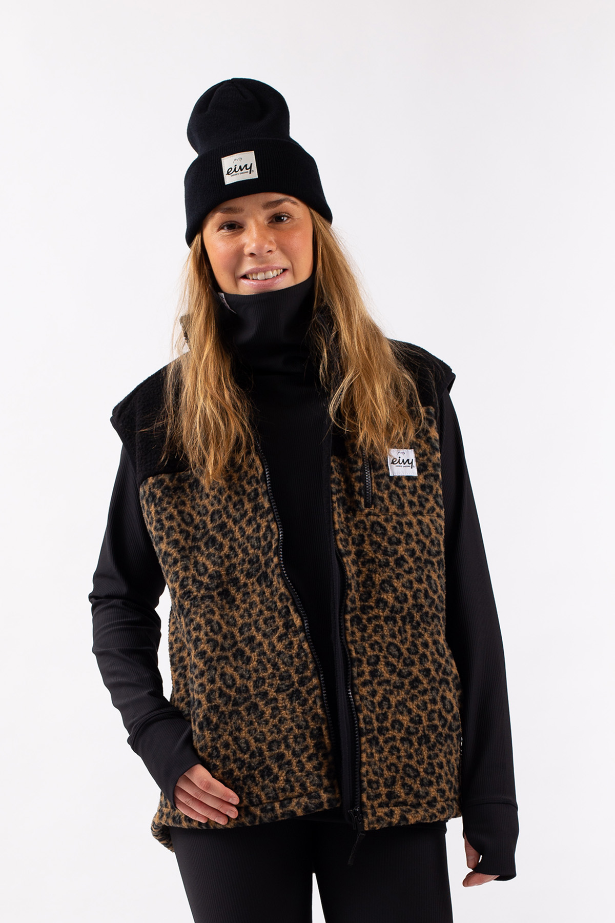 Fleece | Lumberjackie Sherpa Vest - Leopard