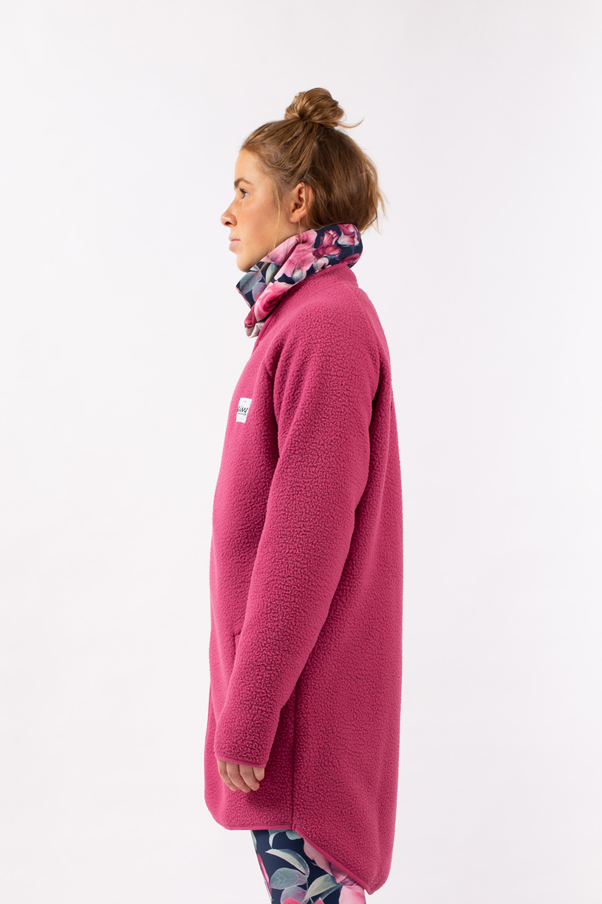 Fleece | Redwood Sherpa Coat - Raspberry | XL