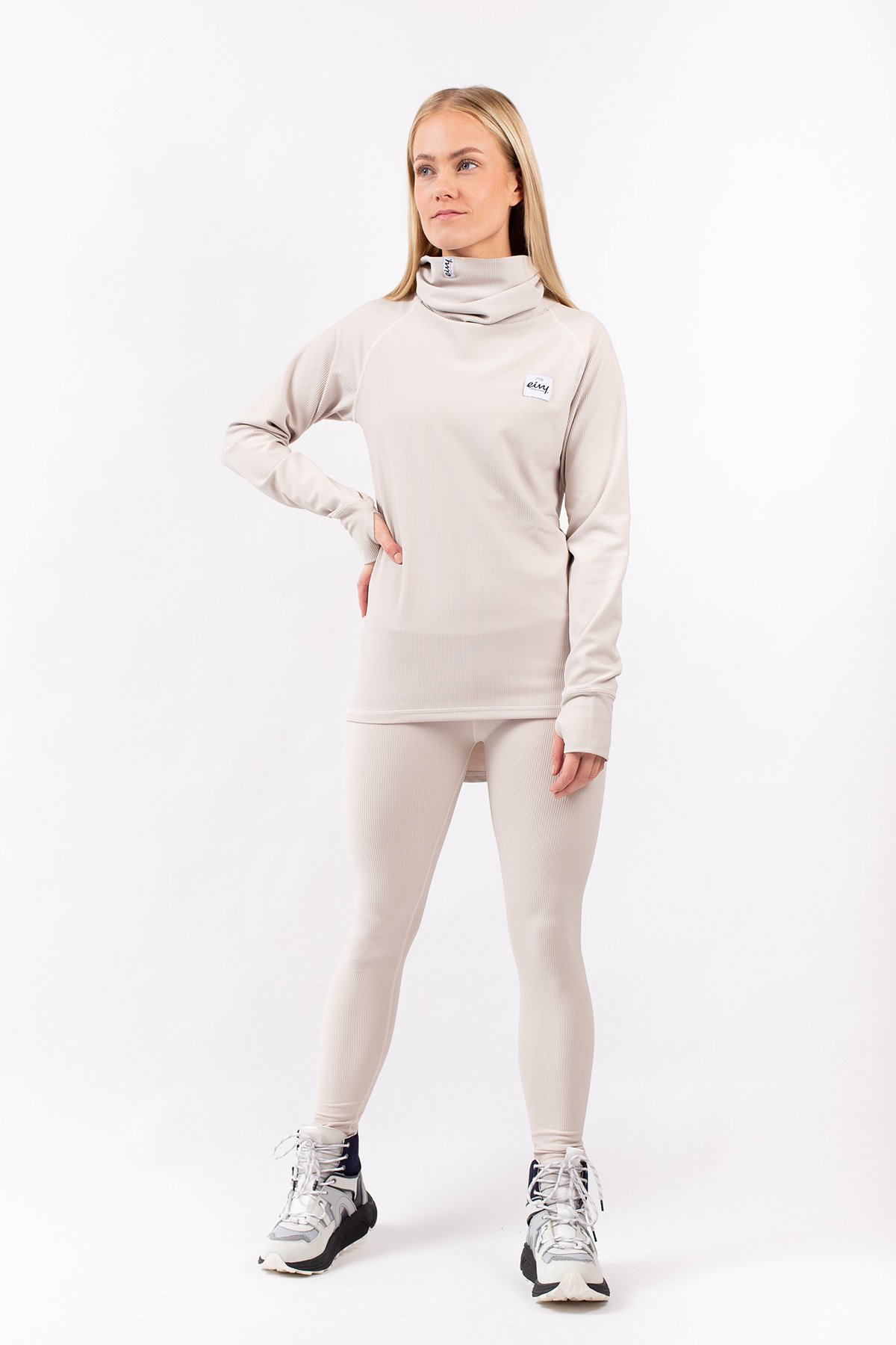 Base Layer | Icecold Rib Top - Faded Cloud | M